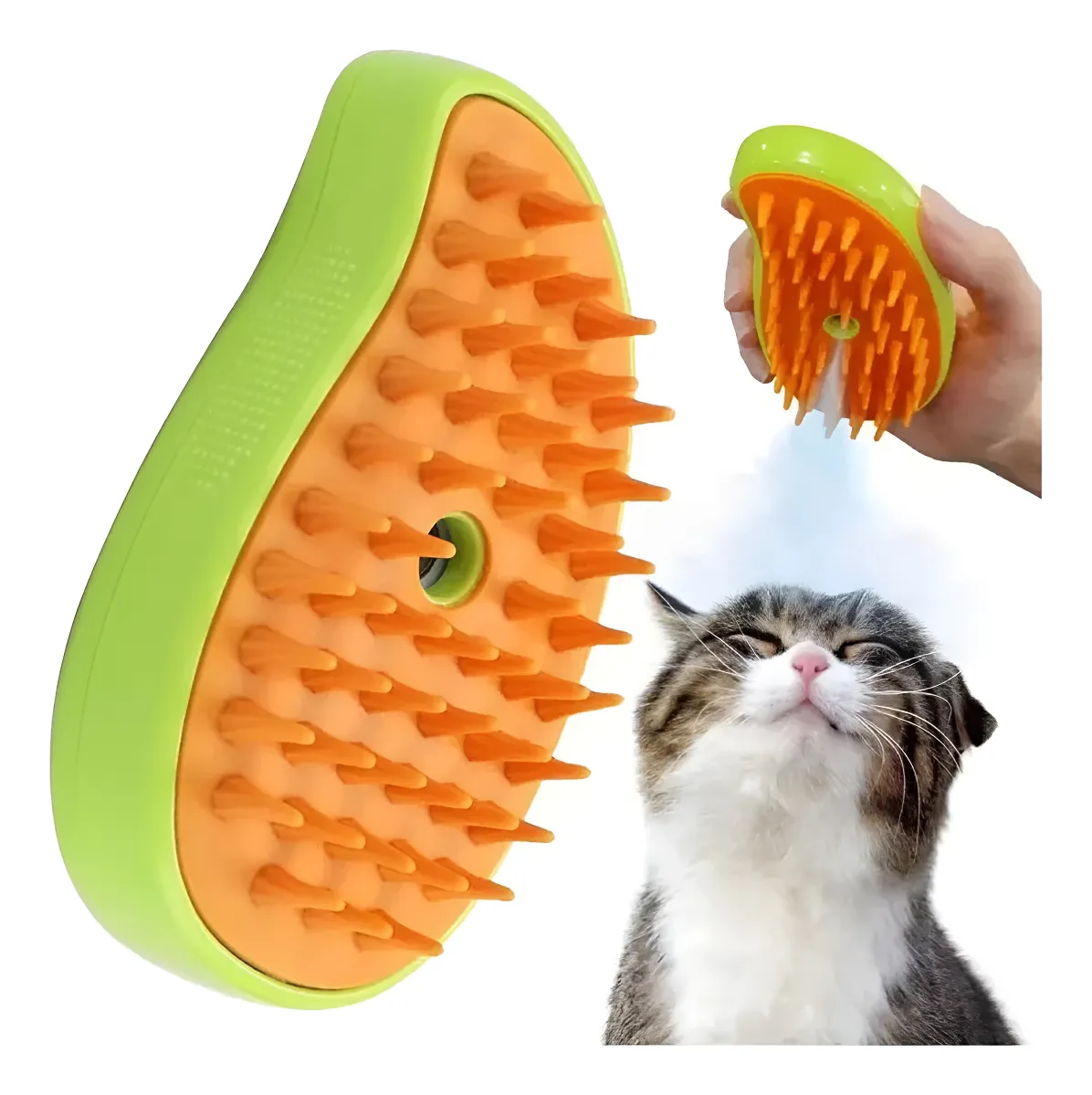 Cepillo Mascotas Vaporizador 3 En 1