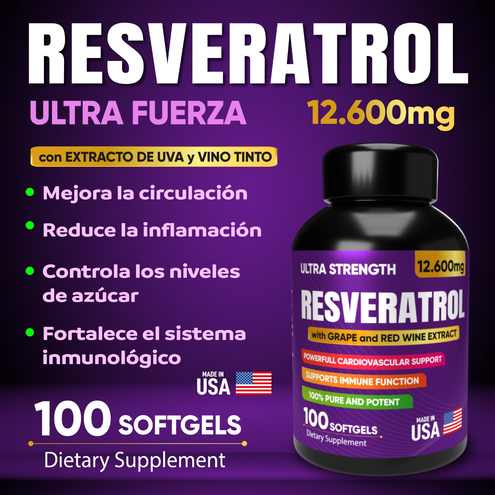 Resveratrol 12600 Mg